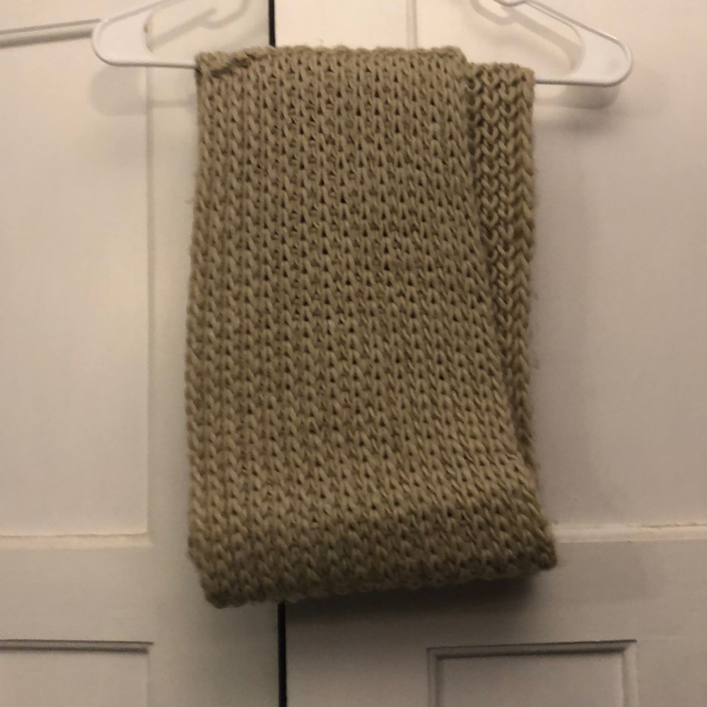 Cream knitted infinity scarf
